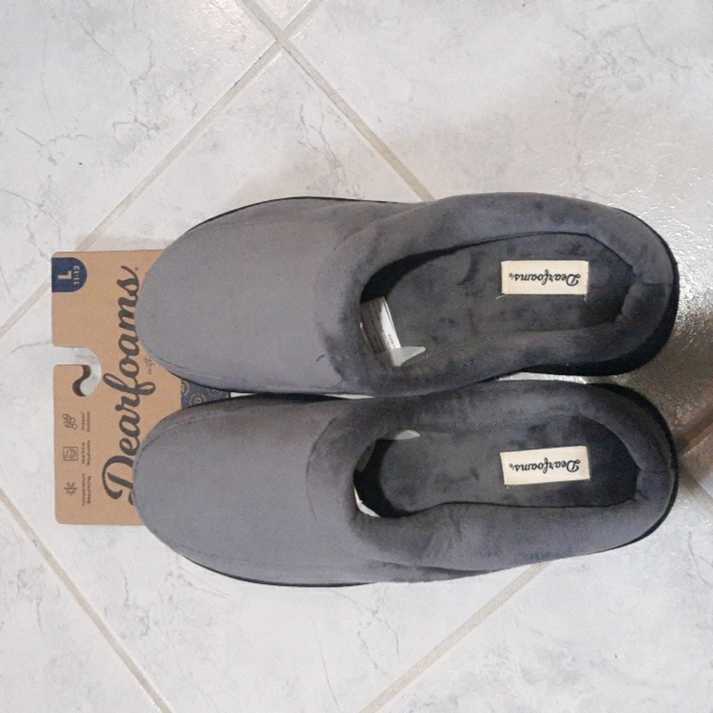 Men's Dearfoams with memory Foam slippers